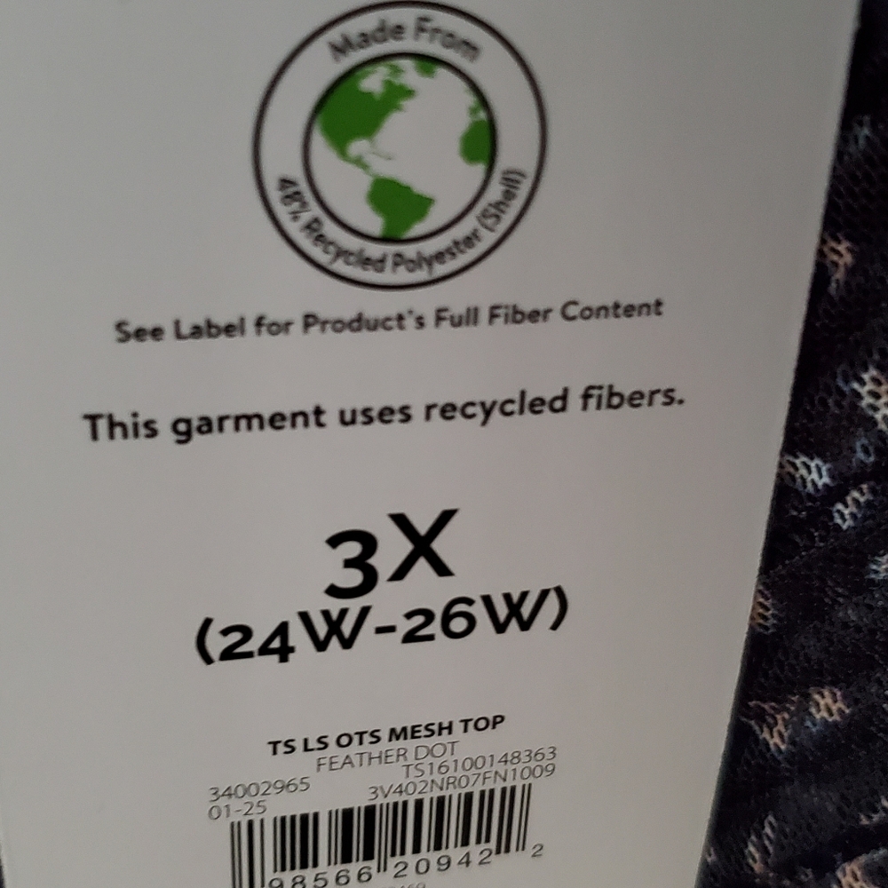 Plus 3X 24W-26W Lined On/Off Shoulder Top New - Picture 3 of 8